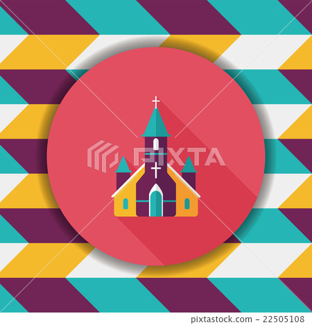 wedding church flat icon with long shadow,eps10 wedding church flat icon with long shadow,eps10 22505108