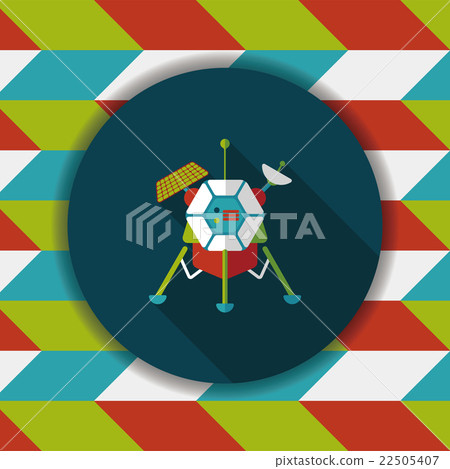 Space Satellite flat icon with long shadow,eps10 Space Satellite flat icon with long shadow,eps10 22505407