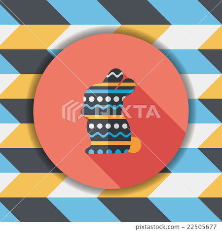 easter bunny flat icon with long shadow,eps10 easter bunny flat icon with long shadow,eps10 22505677