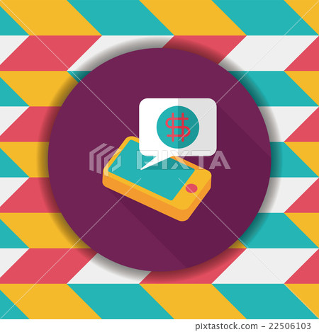 business chart flat icon with long shadow,eps10 business chart flat icon with long shadow,eps10 22506103
