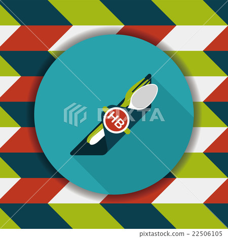 birthday party dishware flat icon with long shadow,eps10 birthday party dishware flat icon with long shadow,eps10 22506105