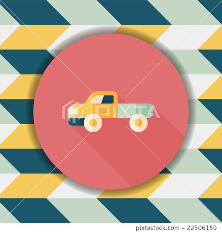 Transportation moving truck flat icon with long shadow,eps10 Transportation moving truck flat icon with long shadow,eps10 22506150