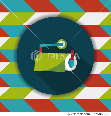 kitchenware paper flat icon with long shadow,eps10 22506322