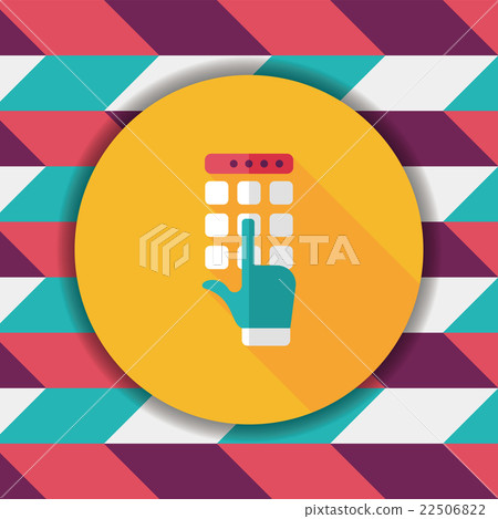 ATM flat icon with long shadow,eps10 22506822