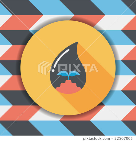 Environmental protection concept flat icon with long shadow,eps1 Environmental protection concept flat icon with long shadow,eps1 22507005