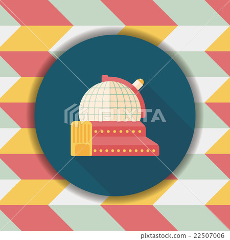 Space astronomical observatory flat icon with long shadow,eps10 Space astronomical observatory flat icon with long shadow,eps10 22507006