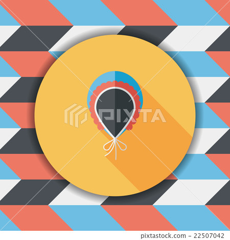 baby scarf flat icon with long shadow,EPS 10 22507042