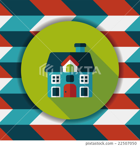 Building house flat icon with long shadow,eps10 22507050
