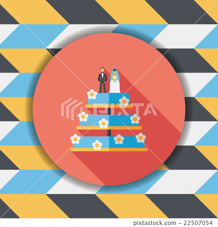 wedding cake flat icon with long shadow,eps10 wedding cake flat icon with long shadow,eps10 22507054