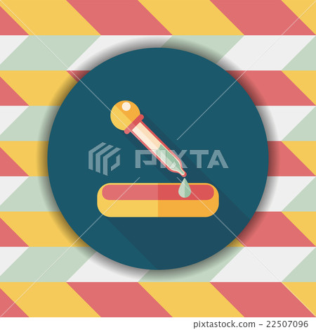 dropper flat icon with long shadow 22507096