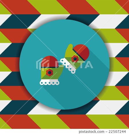 baby Gloves flat icon with long shadow,eps10 22507244