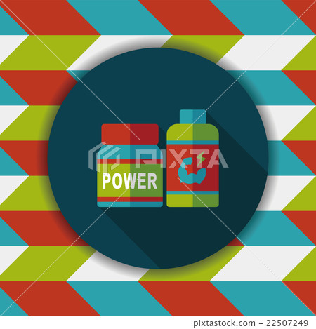 supplements drug flat icon with long shadow,eps10 22507249