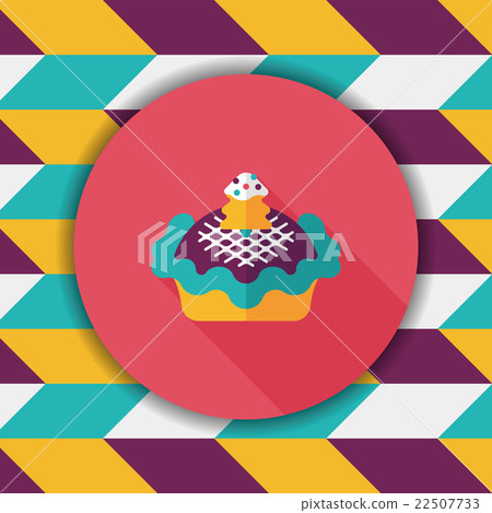 Christmas pie flat icon with long shadow,eps10 Christmas pie flat icon with long shadow,eps10 22507733