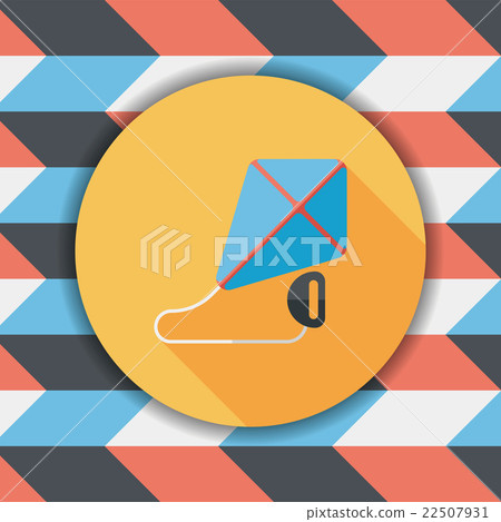 kite flat icon with long shadow,eps10 22507931