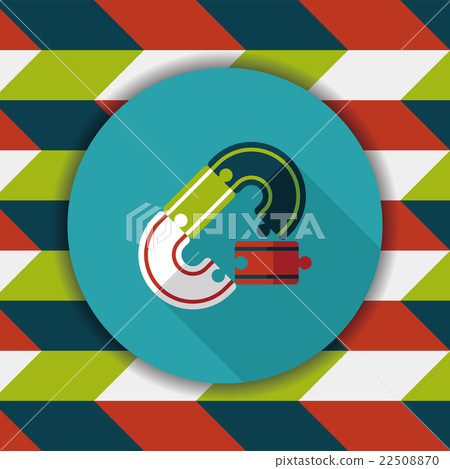 Race Tracks lat icon with long shadow,eps10 22508870