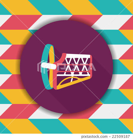 Pet dog mouth cover flat icon with long shadow,eps10 Pet dog mouth cover flat icon with long shadow,eps10 22509187