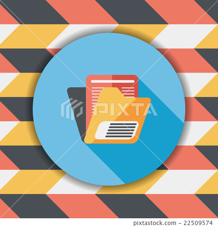 folder flat icon with long shadow,eps10 folder flat icon with long shadow,eps10 22509574