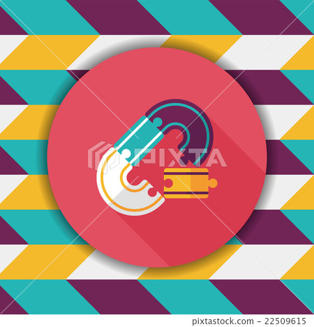 Race Tracks lat icon with long shadow,eps10 22509615