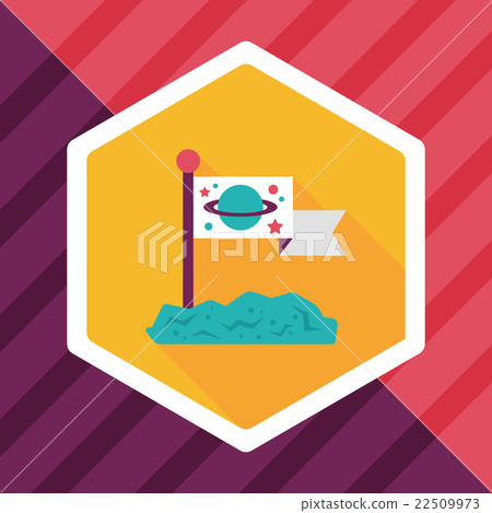 Space moon surface flat icon with long shadow,eps10 Space moon surface flat icon with long shadow,eps10 22509973