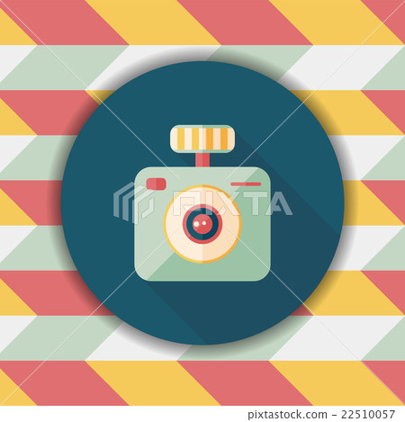 camera flat icon with long shadow camera flat icon with long shadow 22510057