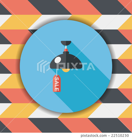 shopping sale lamp flat icon with long shadow,eps10 shopping sale lamp flat icon with long shadow,eps10 22510230