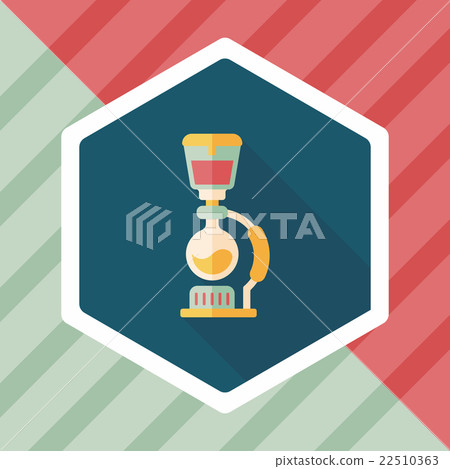 coffee maker flat icon with long shadow,eps10 22510363