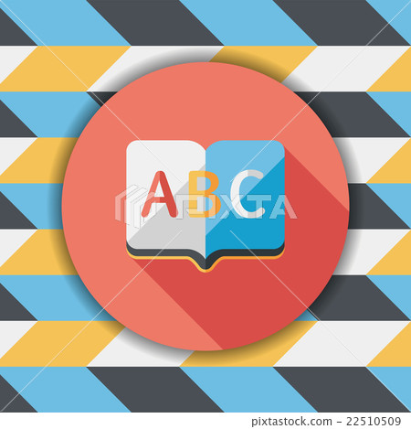 Dictionary book flat icon with long shadow,eps10 Dictionary book flat icon with long shadow,eps10 22510509