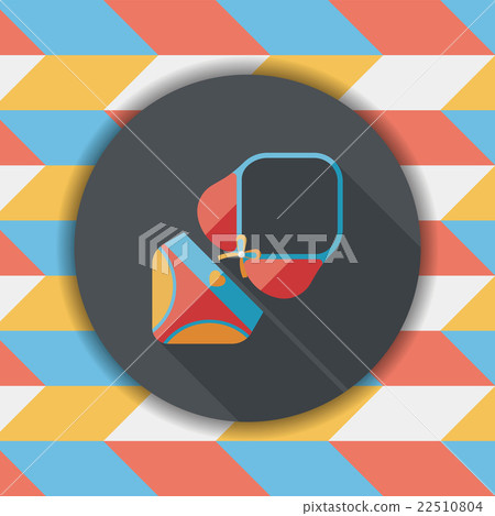Swimming suit flat icon with long shadow - Stock Illustration [22510804 ...