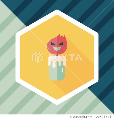 halloween candle flat icon with long shadow,eps10 halloween candle flat icon with long shadow,eps10 22511371