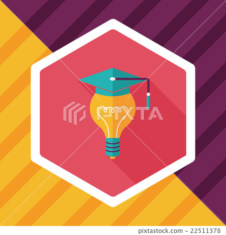 Light bulb flat icon with long shadow,eps10 Light bulb flat icon with long shadow,eps10 22511378