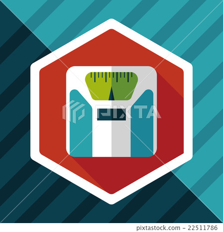 weight scale flat icon with long shadow,eps10 weight scale flat icon with long shadow,eps10 22511786