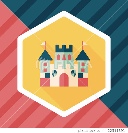 Castle flat icon with long shadow,eps10 Castle flat icon with long shadow,eps10 22511891