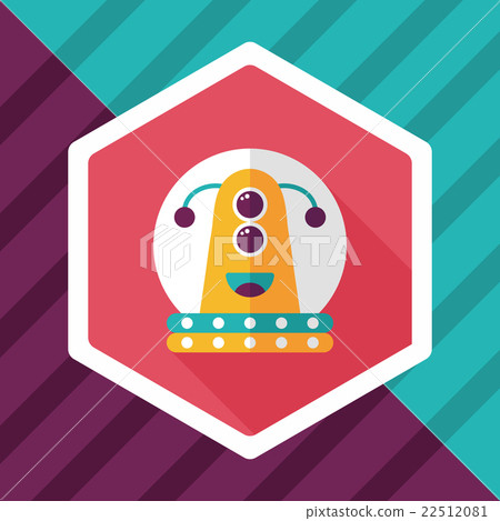 Space flat icon with long shadow,eps10 Space flat icon with long shadow,eps10 22512081