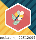 coffee fruit flat icon with long shadow,eps10 22512095