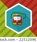 briefcase ,school bag flat icon with long shadow,eps10 22512096