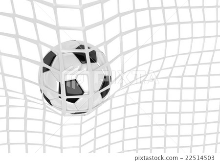 Soccer ball in net 22514503