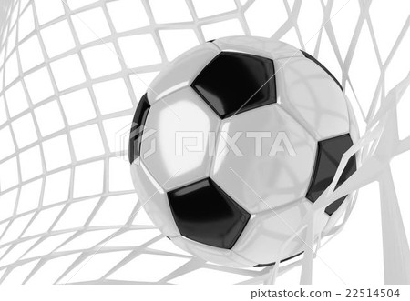 Soccer ball in net 22514504
