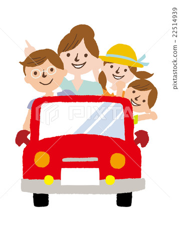 Family drive - Stock Illustration [22514939] - PIXTA