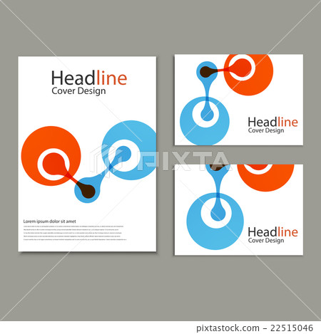 Science cover template background with molecules 22515046