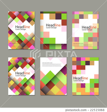 Vector abstract square pattern brochure Vector abstract square pattern brochure 22515068