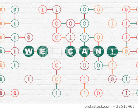 Finance concept: We can! on wall background Finance concept: We can! on wall background 22515465