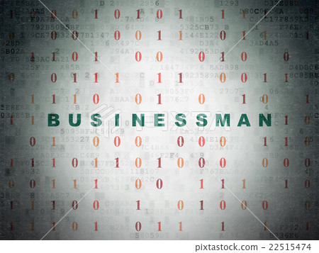 Business concept: Businessman on Digital Data 22515474