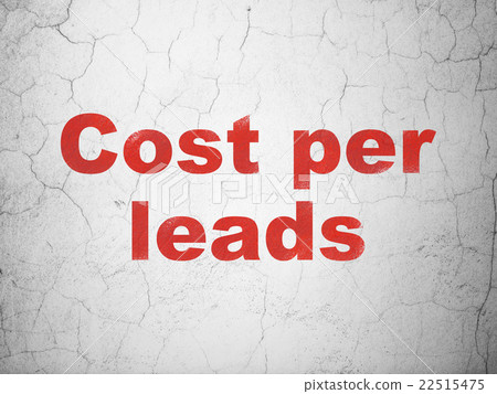 Finance concept: Cost Per Leads on wall background 22515475