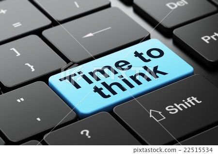 Timeline concept: Time To Think on computer Timeline concept: Time To Think on computer 22515534