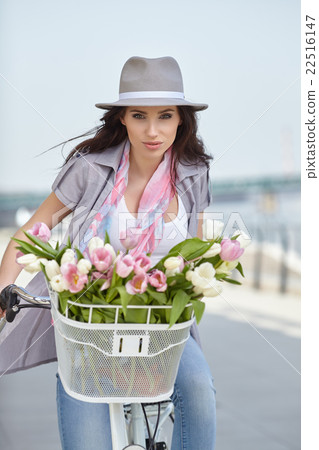 Vintage photo of a spring women Vintage photo of a spring women 22516147