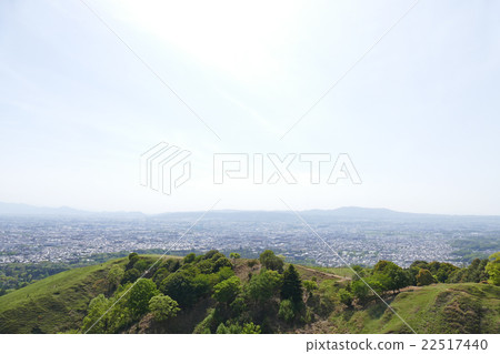 Wakasakusan Street of Nara seen from the summit 22517440