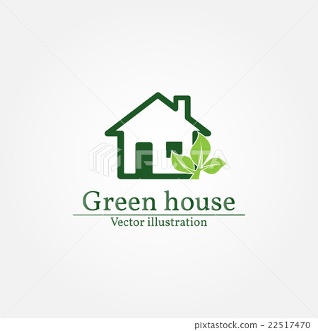 Green house logo. Energy saving concept. - Stock Illustration [22517470 ...