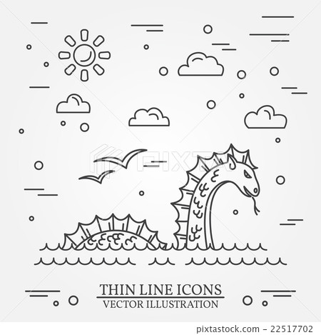 Loch Ness monster logo. Loch Ness monster logo. 22517702