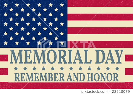 Happy Memorial Day background template.  22518079