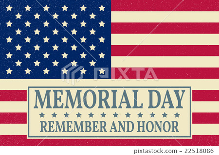 Happy Memorial Day background template.  22518086